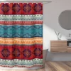 Sweet Jojo Designs Shower Curtain 72in.x72in. Red Boho Blue Orange -Kids House GUEST fe0fa4e1 8ab0 4960 82e5 cf2b0e763f4e