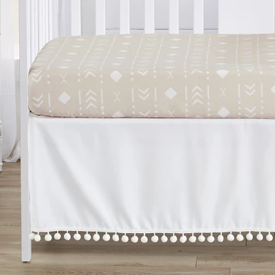 Sweet Jojo Designs Boy Or Girl Gender Neutral Unisex Baby Crib Bed Skirt Boho Llama Collection Solid White 4 Sweet Jojo Designs Boy Or Girl Gender Neutral Unisex Baby Crib Bed Skirt Boho Llama Collection Solid White - Image 2