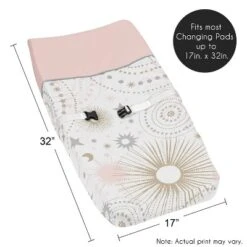 Sweet Jojo Designs Girl Changing Pad Cover Celestial Pink And Gold 11 Sweet Jojo Designs Girl Changing Pad Cover Celestial Pink And Gold -Kids House GUEST ff9c15f3 3951 4296 b60f 910f42bc5cb7