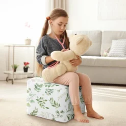 Sweet Jojo Designs Boy Girl Gender Neutral Unstuffed Fabric Ottoman Pouf Cover Decorative Storage Botanical Leaf Green And White Insert Not Included 8 Sweet Jojo Designs Boy Girl Gender Neutral Unstuffed Fabric Ottoman Pouf Cover Decorative Storage Botanical Leaf Green And White Insert Not Included -Kids House GUEST ffe92b93 e4cc 4488 a654 c82cd41a3039